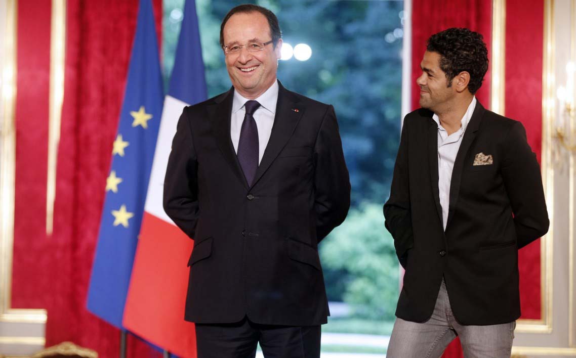 Jamel Debbouze et François Hollande